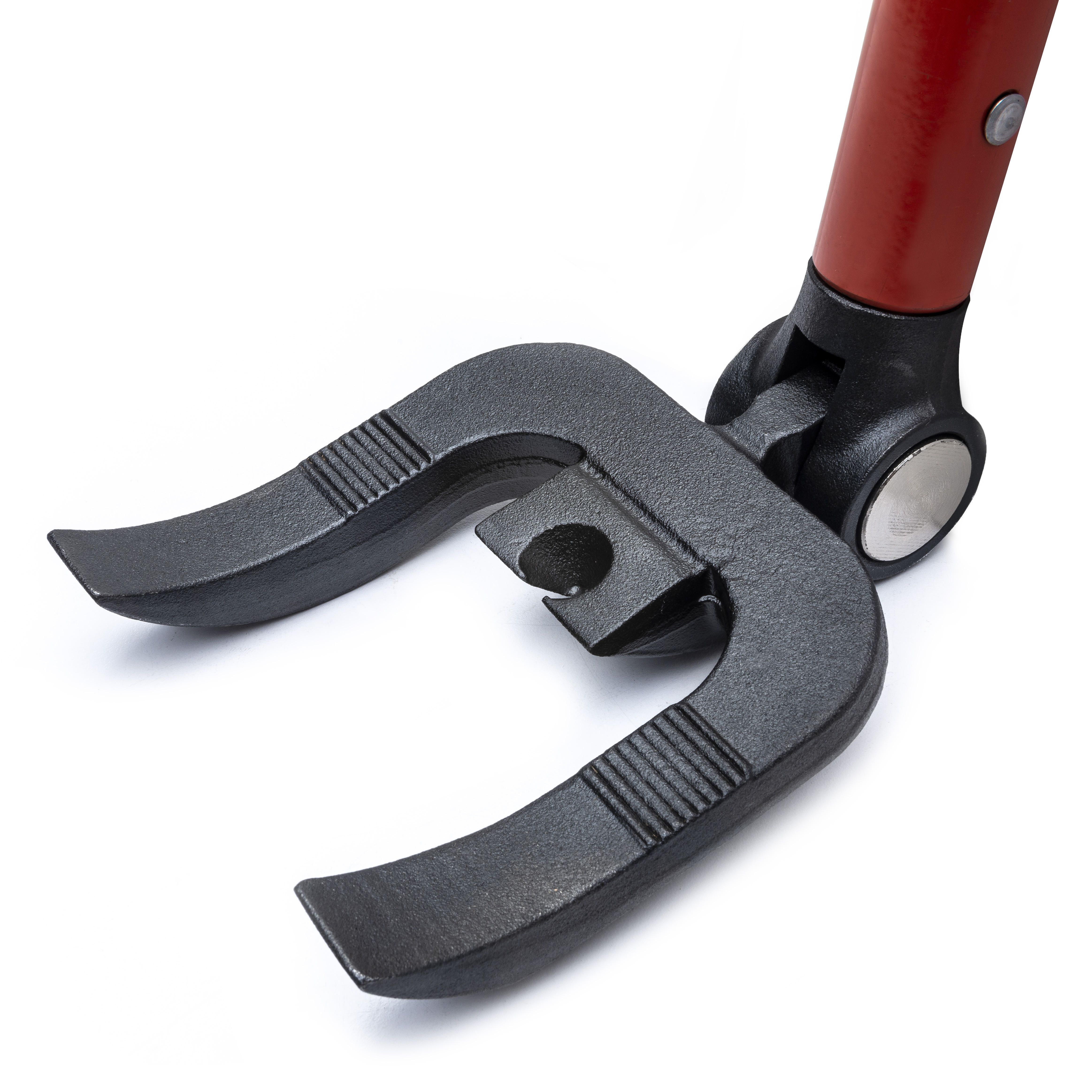 Close-up of the 180-degree indexing joint on the Crescent 44-in. Indexing Deck Removal Bull Bar