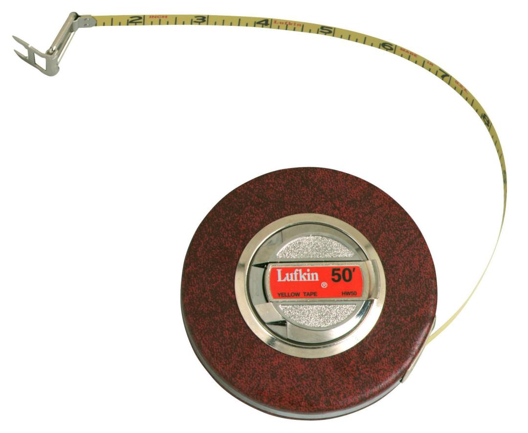 3/8 x 50' Home Shop Yellow Clad Tape Measure