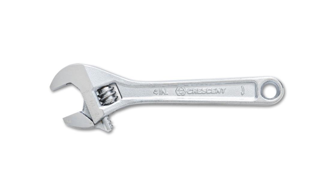 Crescent 4" Inch Adjustable Wrench AT24VS Black Damaged for sale online 