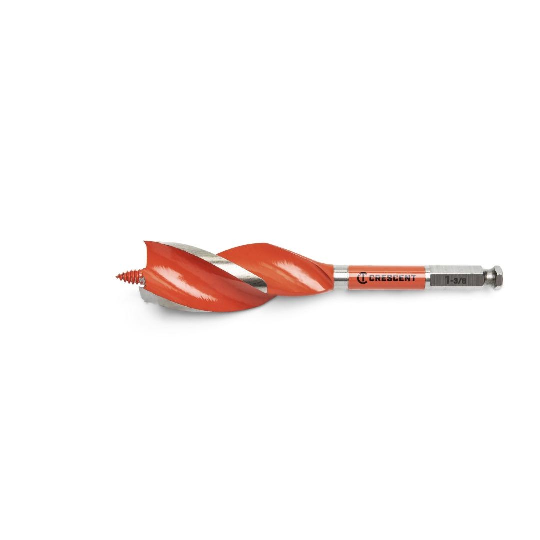 M. K. Morse Auger Bit - 7/16" Hex Shank, Double Flute For Wood & Nail-Embedded Wood Boring