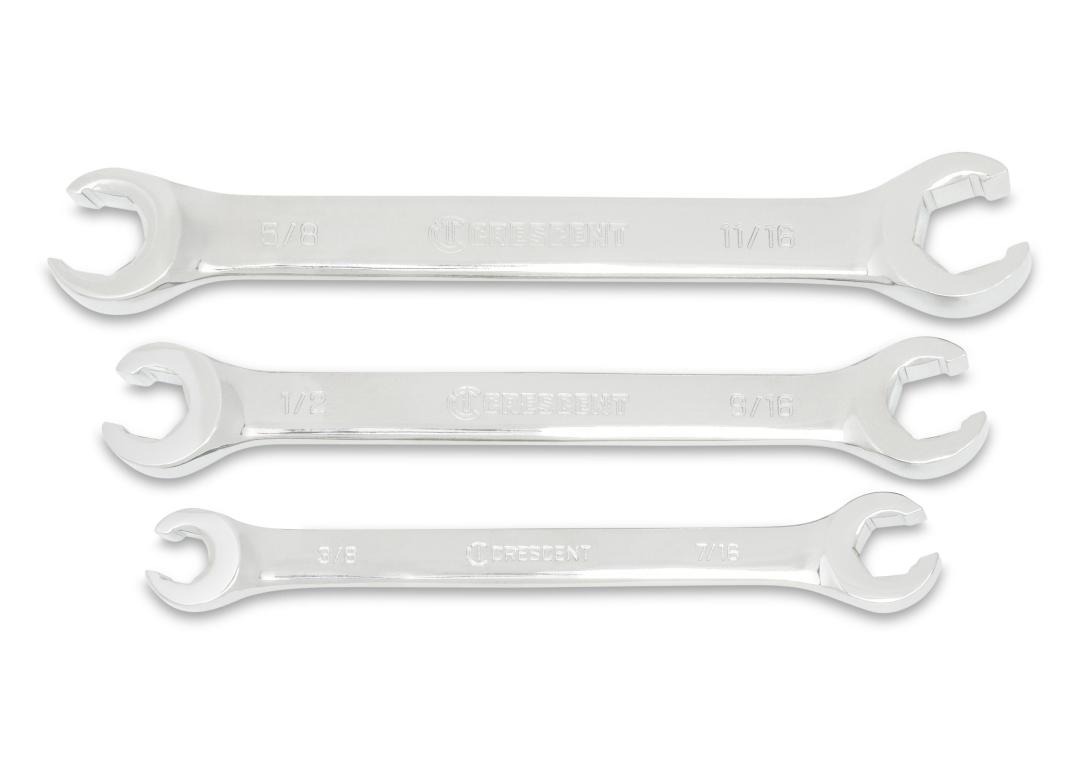 3 Piece Crescent CFNWS1 Metric Flare Nut Wrench Set 