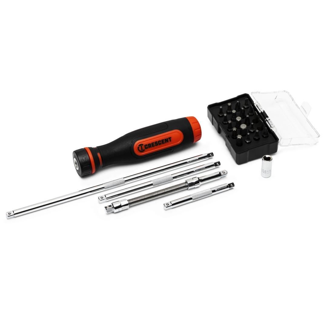 26 Piece Ratcheting Bit Driver Set | Crescent
