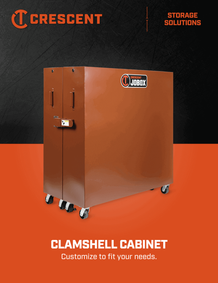Image of the Crescent Clamshell Cabinet