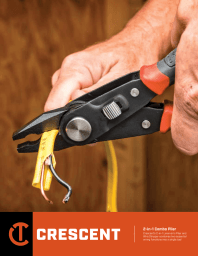 Cover page for the Crescent 2-in-1 Combination Pliers