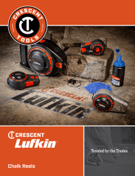 Cover page for the Crescent Lufkin Chalk Reels product brochure