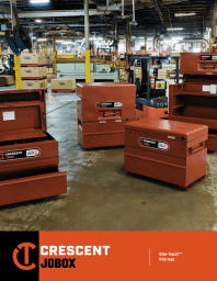Cover page for the Crescent JOBOX Site-Vault Jobsite Storage product brochure