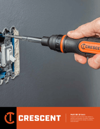 Cover page for the Crescent Multi-Bit Drivers product brochure
