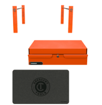 RAILWORKS Accessories including wire spool holders, tool drawer, and shelf liner on a transparent background