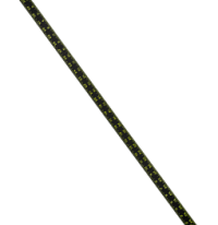 Crescent measuring rule with high-visibility markings.