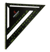 Crescent speed square designed for accurate measuring, marking, and angle layout applications.