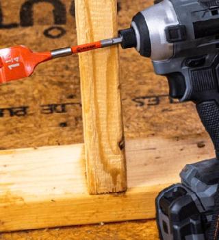 Wood drill bits and case