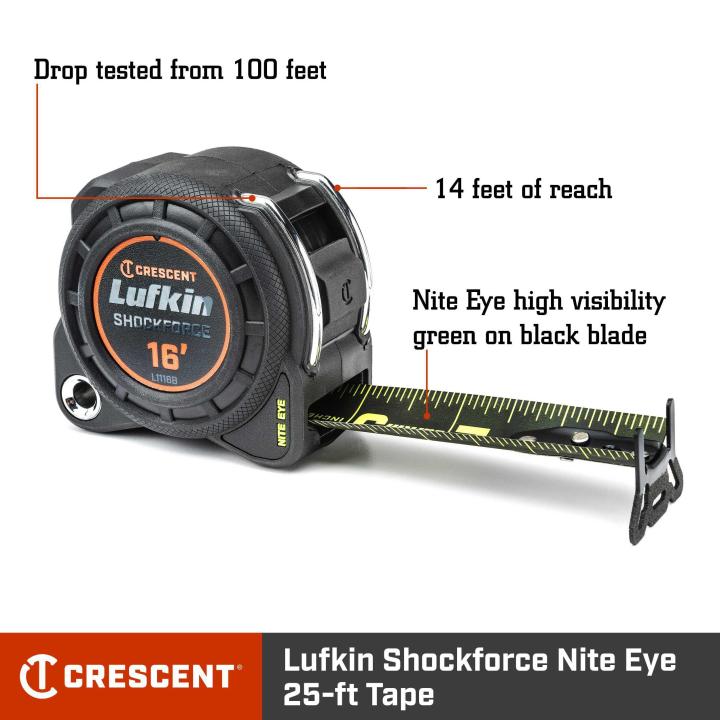 Crescent Lufkin Shockforce G1 16-ft Tape Measure
