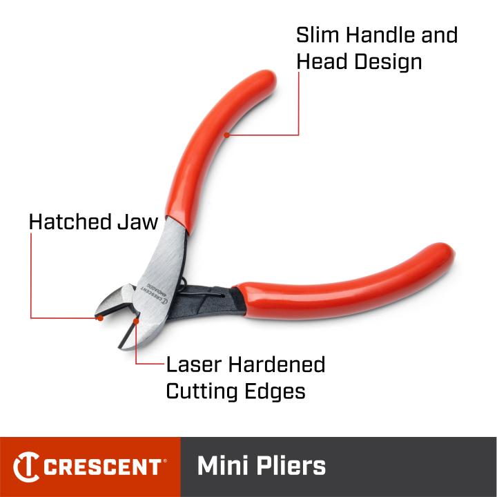 4 Mini Dipped Handle Diagonal Pliers