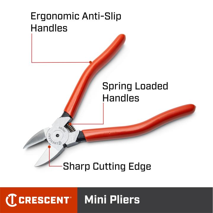 6 Plastic Cutting Pliers with Dipped Grip