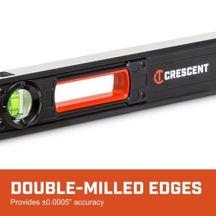 E-graphic of the box levels double milled edges