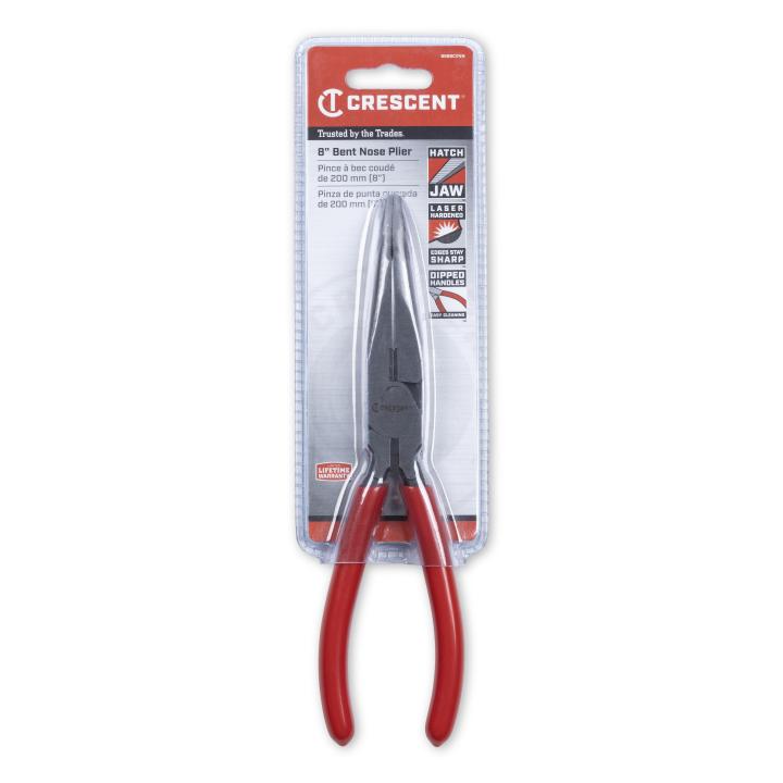 Crescent 5 in. Mini Bent Long Nose Pliers with Dipped Handles 5MBNDG - The  Home Depot