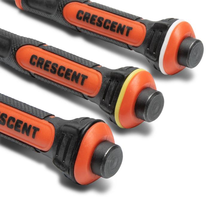 3 Pc. Dual Material Nail Punch Set | Crescent Tools