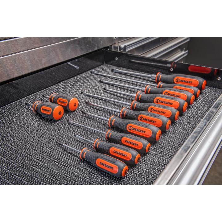 12 Piece Dual Material Screwdriver Set | Crescent