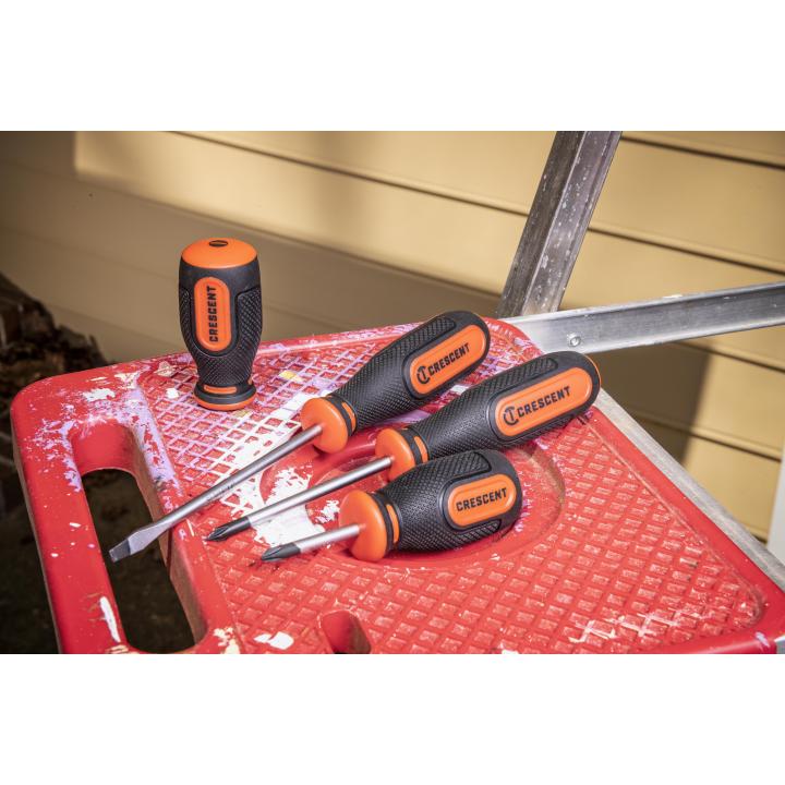 8 Piece Dual Material Screwdriver Set | Crescent