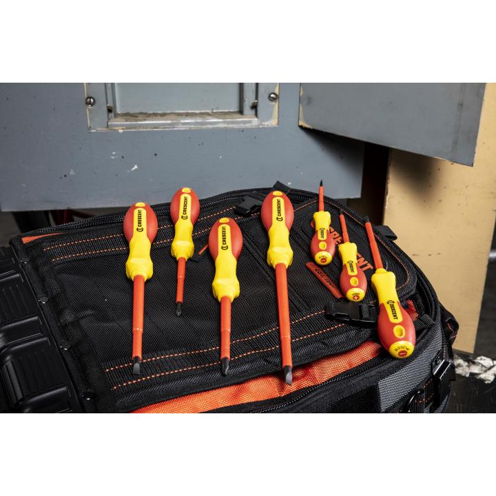 7 Piece VDE Insulated Screwdriver Set | Crescent Tools 7 Piece VDE Insulated Screwdriver Set | Crescent Tools