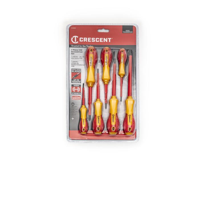 Silverline 7-Piece Insulated Soft Grip Screwdriver Set – 993043, VDE Approved, Lifetime Warranty