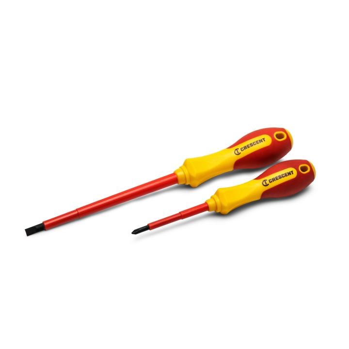 2er-Set Spannungsprüf-Schraubendreher – Mit LED-Anzeige, Isoliert, Für Null- & Phasenleiter