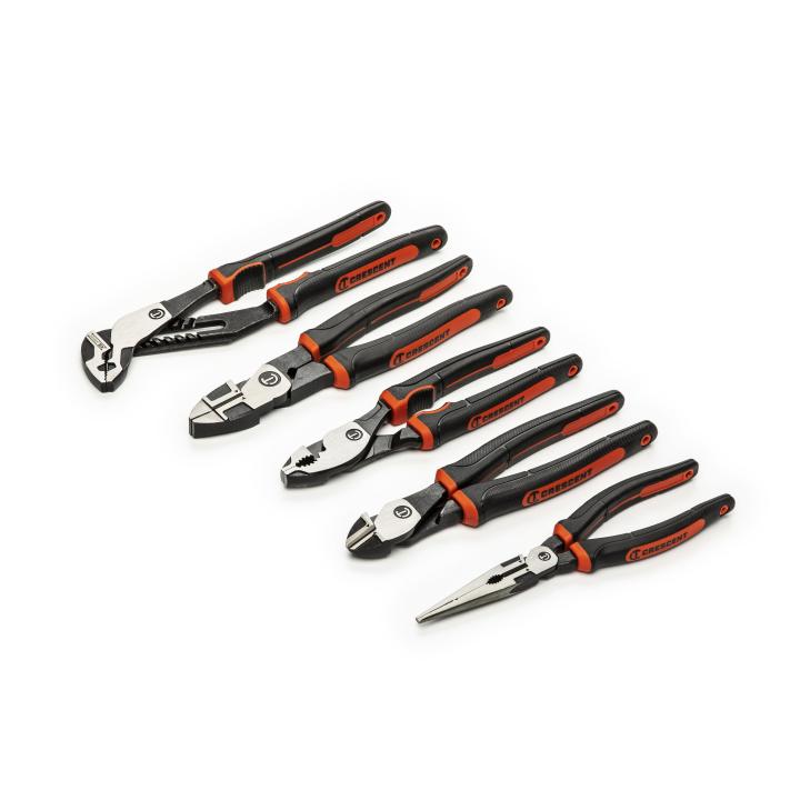Z2 5 Pc. Mixed Dual Material Plier Set Crescent Tools