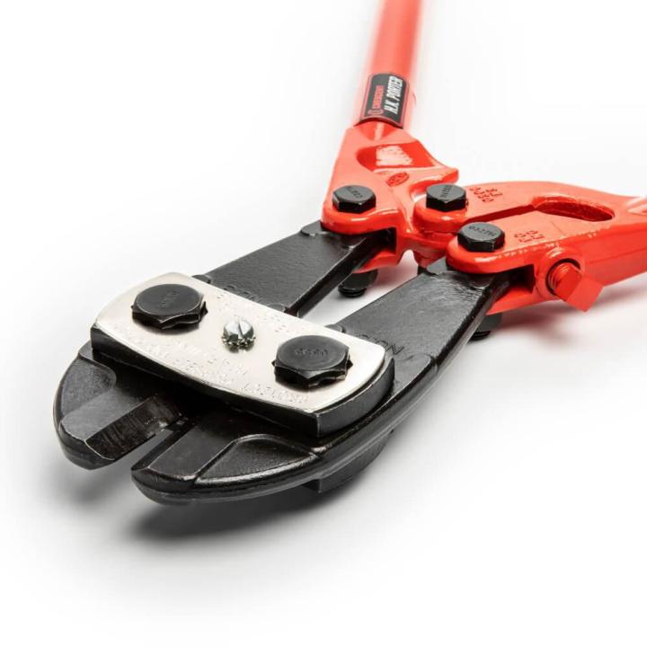36 Industrial Grade, Center Cut Cutter close-up showing the center-cut blades and heavy-duty compound hinge assembly.