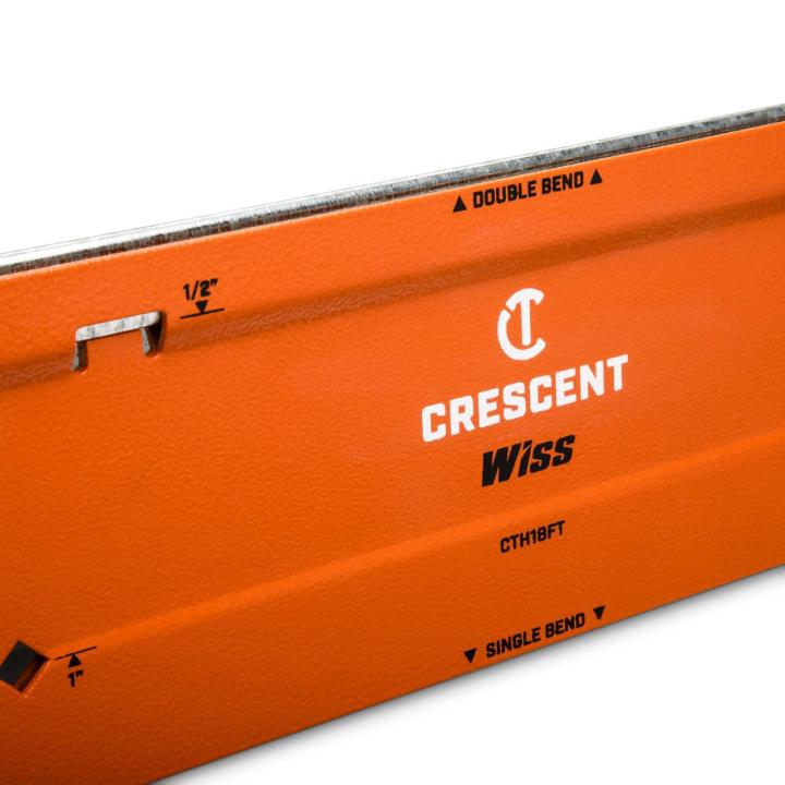 Close up view of the 18 Folding Tool showing the size markings on the front