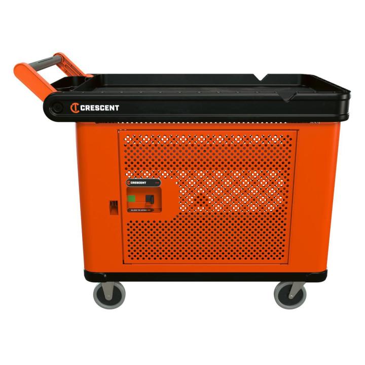 Industrial Utility Cart & Mesh Single Door Lockable Storage