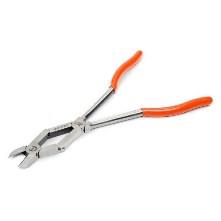 Image of the PSX202C-06 with the jaws and rawhide handle open against a white background