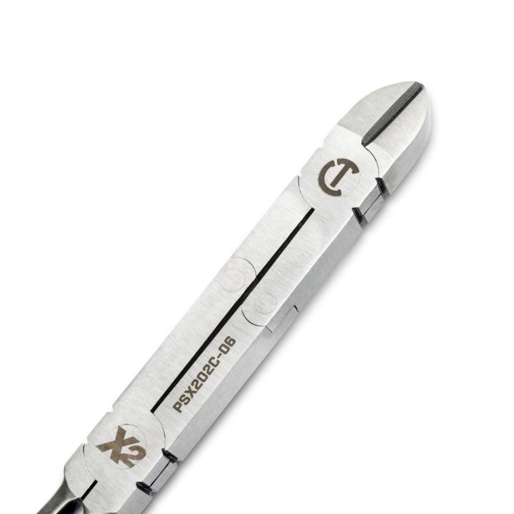 Image of the PSX202C-06 with close up view of the jaws closed