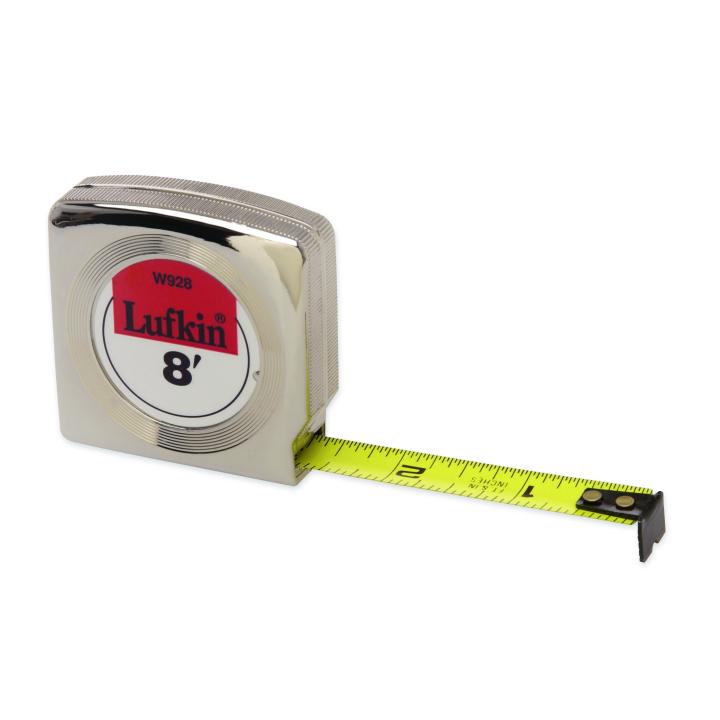 Lufkin POLCL510 1/2" x 10' Power Return Tape Measure Blade Lock Unmarked Case 