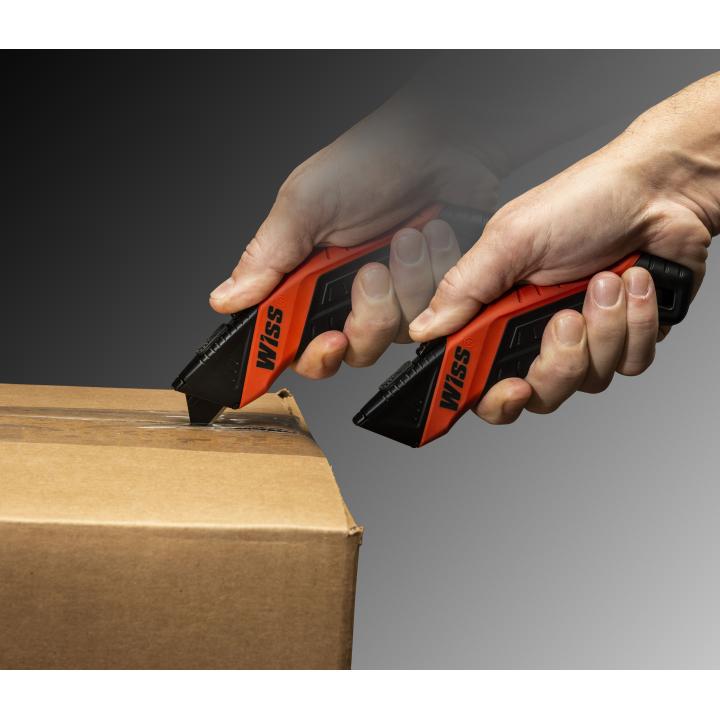 QBAR – Smart Auto Retracting Safety Knife with Bladeless Tape Splitter -  SRV Damage Preventions