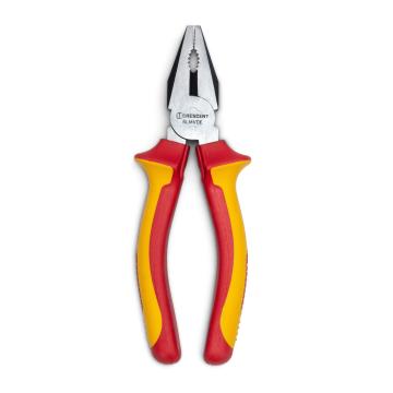 KNIPEX 26 18 200 US Long Nose Pliers With Cutter - 1000V Insulated Handles For Electrical Work