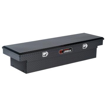 Black Aluminum Single Lid Fullsize Deep Crossover Truck Box