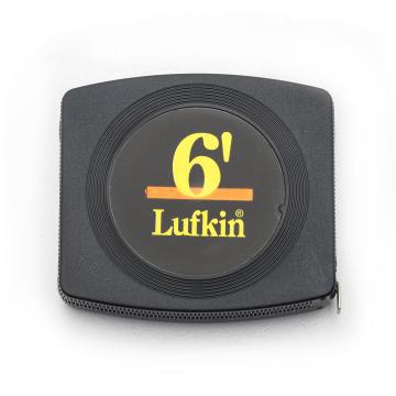 Crescent Lufkin 1/2 inch x 6' Mini Hi-Viz Orange Yellow Clad Tape Measure - Counter Display - Cs8506, Black