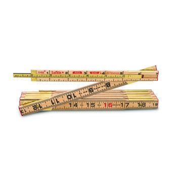 Lufkin 1066DN 6 Foot Wood Red End Folding Ruler Tenths & Inches 