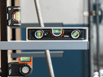 Crescent Lufkin levels on metal shelving